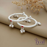 Silver Classic Anklet with Bells for New Born Baby