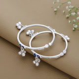 Graceful Classic Silver Anklet for Babies(2 to 2.5years)