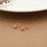 Crown Rose Gold Silver Stud for Women & Girls