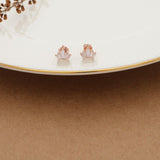 Crown Rose Gold Silver Stud for Women & Girls