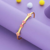 Blossom Bow 18K Gold Polish Silver Kid Bangle(0-5 Yrs)