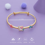 Magic Star Unicorn 18K Gold Polish Silver Kid Bangle(0-5 Yrs)