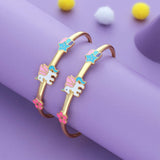 Magic Star Unicorn 18K Gold Polish Silver Kid Bangle(0-5 Yrs)