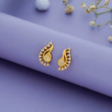 Mango Swirl 925 Silver Stud Earring