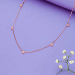 925 Silver Crystal Star Charm Chain Necklace