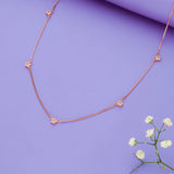 925 Silver Crystal Star Charm Chain Necklace