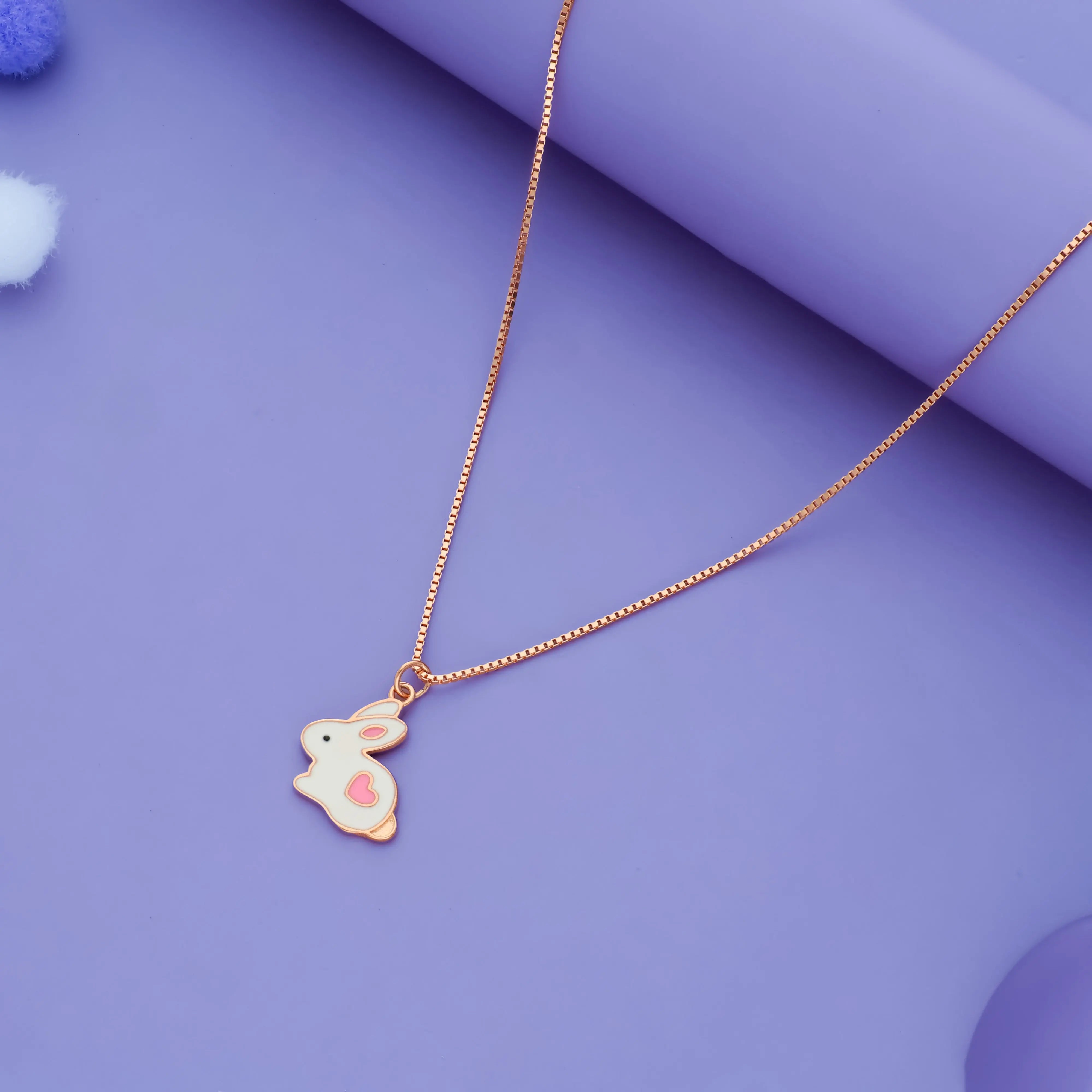 925 Silver Cute Rabbit Baby Pendant