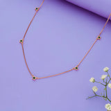 925 Silver Green Star Charm Chain Necklace