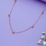 925 Silver Red Star Charm Chain Necklace