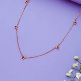 925 Silver Red Star Charm Chain Necklace