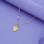 925 Sterling Silver Fairy Girl Charm Pendant for Kids