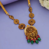 925 Silver Antique Lakshmi Temple Necklace