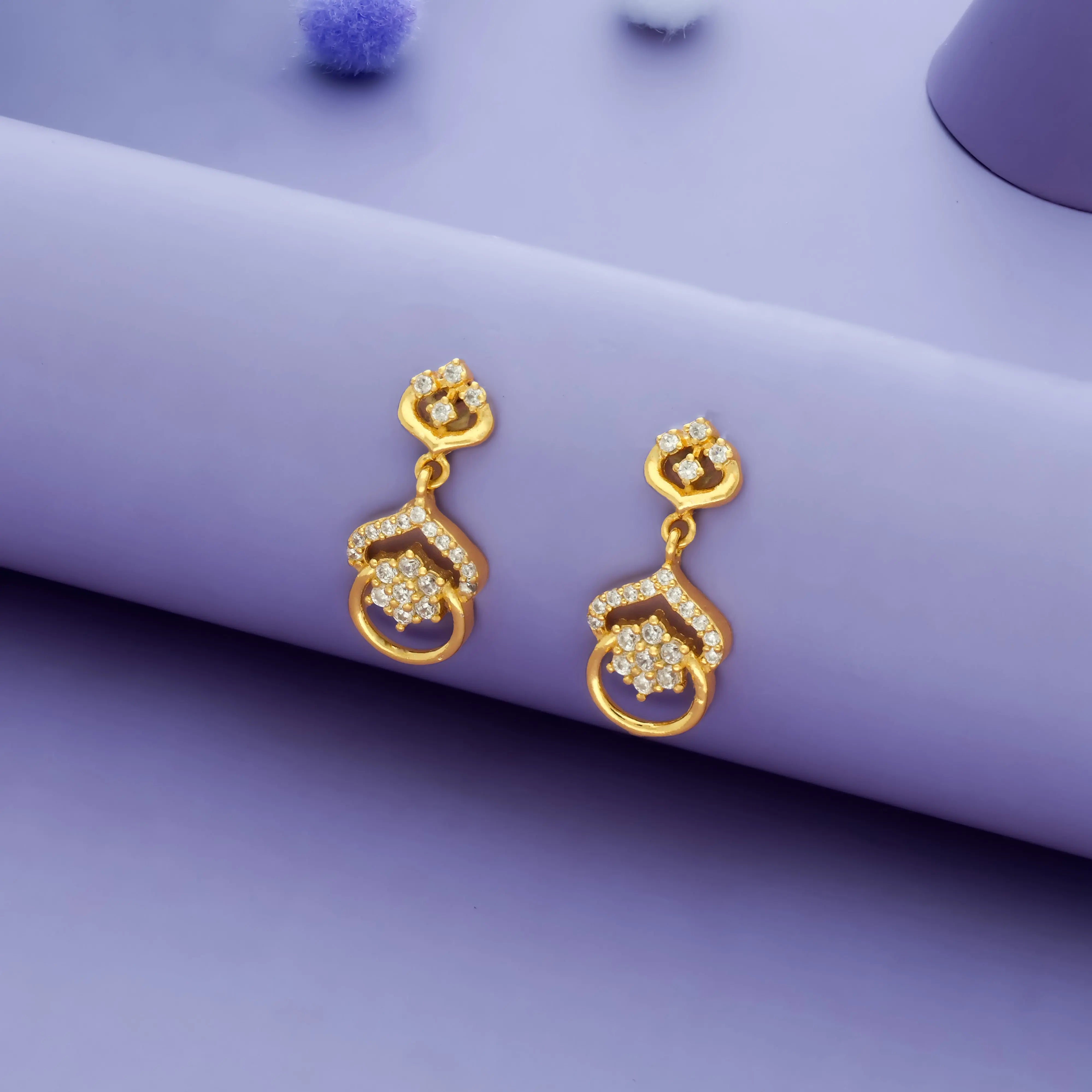 925 Silver Bloomelle Drop Earrings