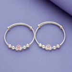 925 Silver Blossom Petals Kid Bangles