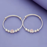 925 Silver Blossom Petals Kid Bangles