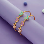 925 Silver Butterfly Kids Bangles