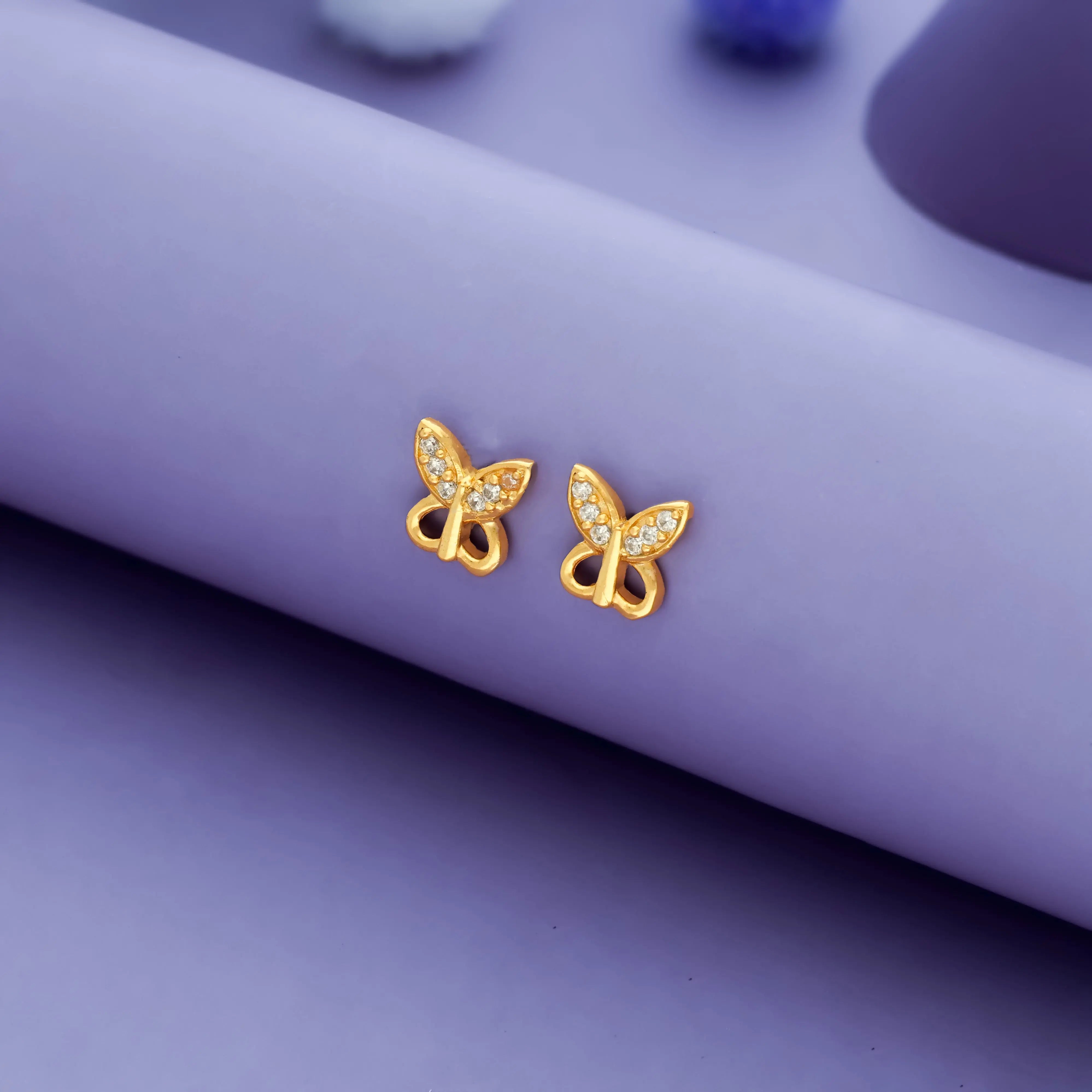 925 Silver Butterfly Spark Kids Studs