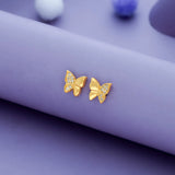 925 Silver Flutter Sparkle Kids Studs