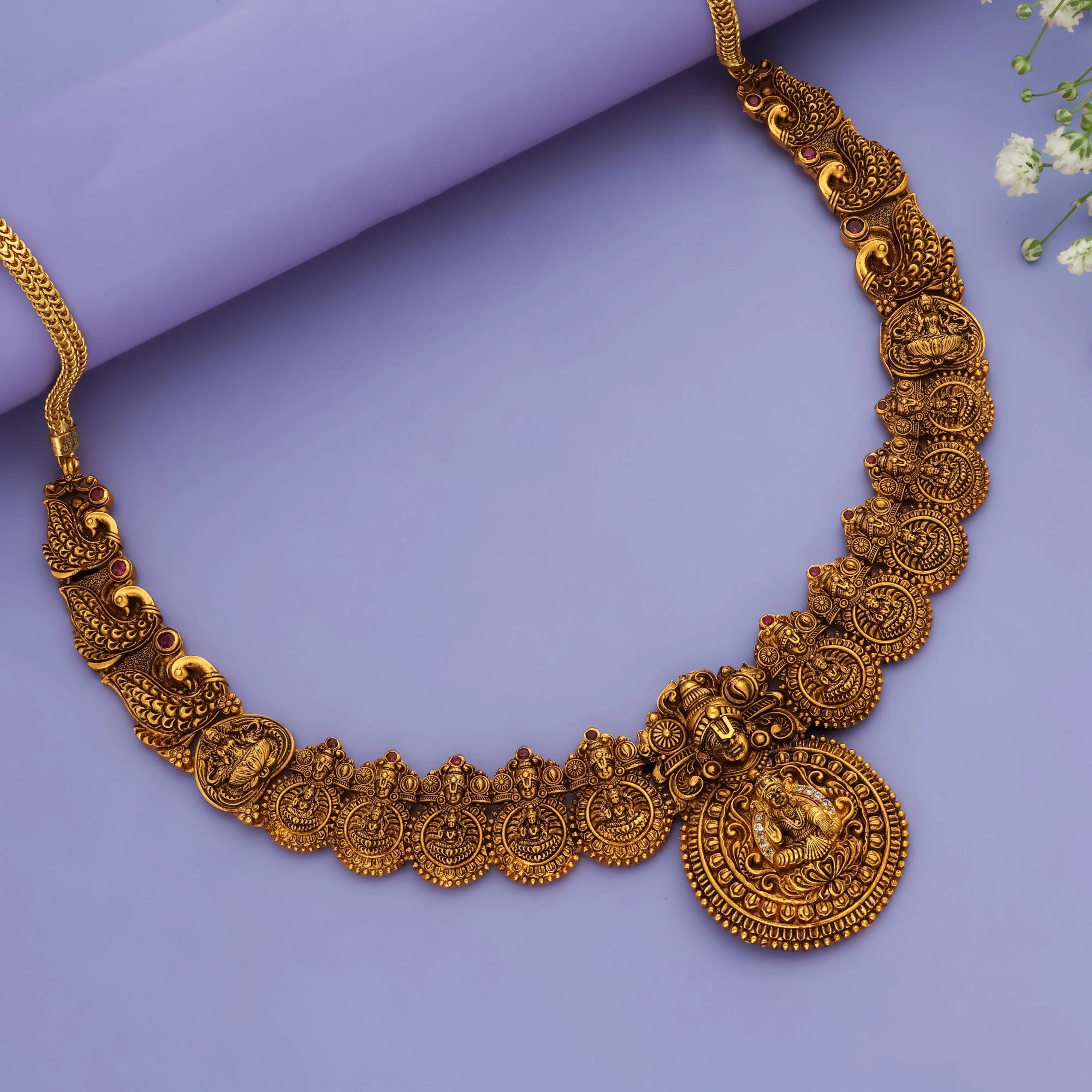 925 Silver Gold Polish Lakshmi Perumal Kasumalai