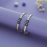925 Silver Joyful Bicycle Kids Bangles (0-5 Yrs)