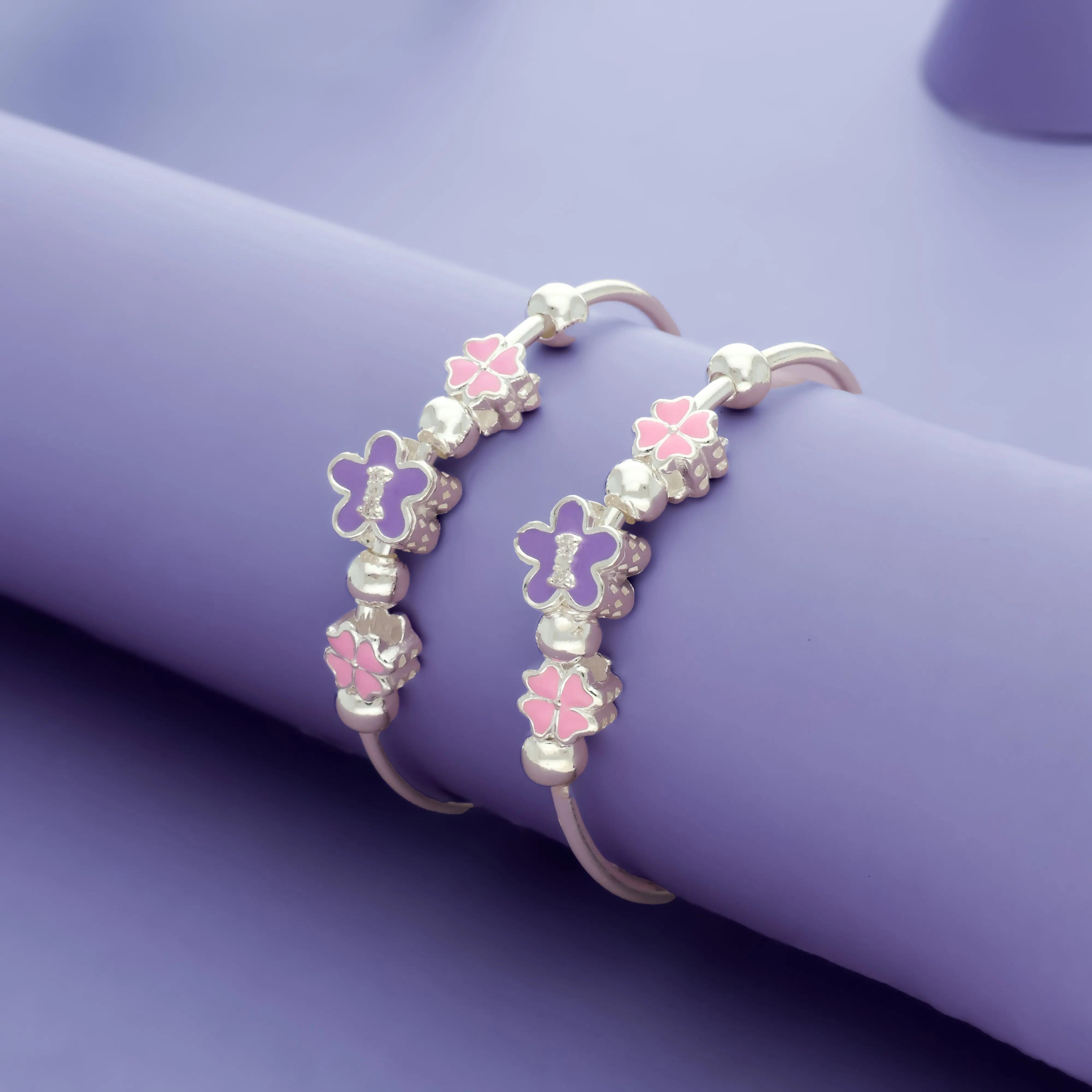 925 Silver Pastel Meadow Kid Bangle