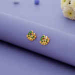 925 Silver Cute Peacock Stud Earrings