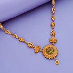 925 Silver Royal Floral Temple Necklace