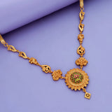925 Silver Royal Floral Temple Necklace