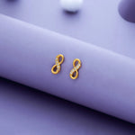 925 Silver Sparkling CZ Infinity Studs