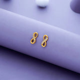925 Silver Sparkling CZ Infinity Studs