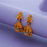 925 Silver Sri Venkateshwara Lakshmi Antique Jhumka