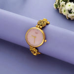925 Silver Traditional Kundan & Emerald-Tone Jewelry Watch