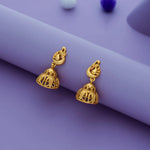 925 Silver Traditional Peacock Design Jhumka Earrings