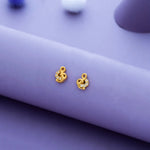 925 Silver Treble Clef Kid Stud Earring