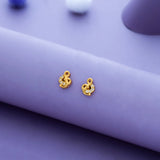 925 Silver Treble Clef Kid Stud Earring