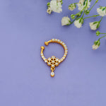 925 Sterling Silver Gold-Plated Teardrop Septum