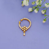 925 Sterling Silver Gold-Plated Teardrop Septum
