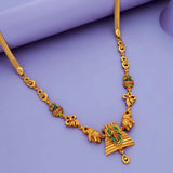 925 Sterling Silver Lord Murugan Vel Temple Necklace