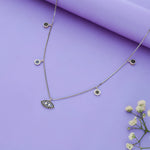 925 Silver Black Evil Eye Charm Necklace for Women