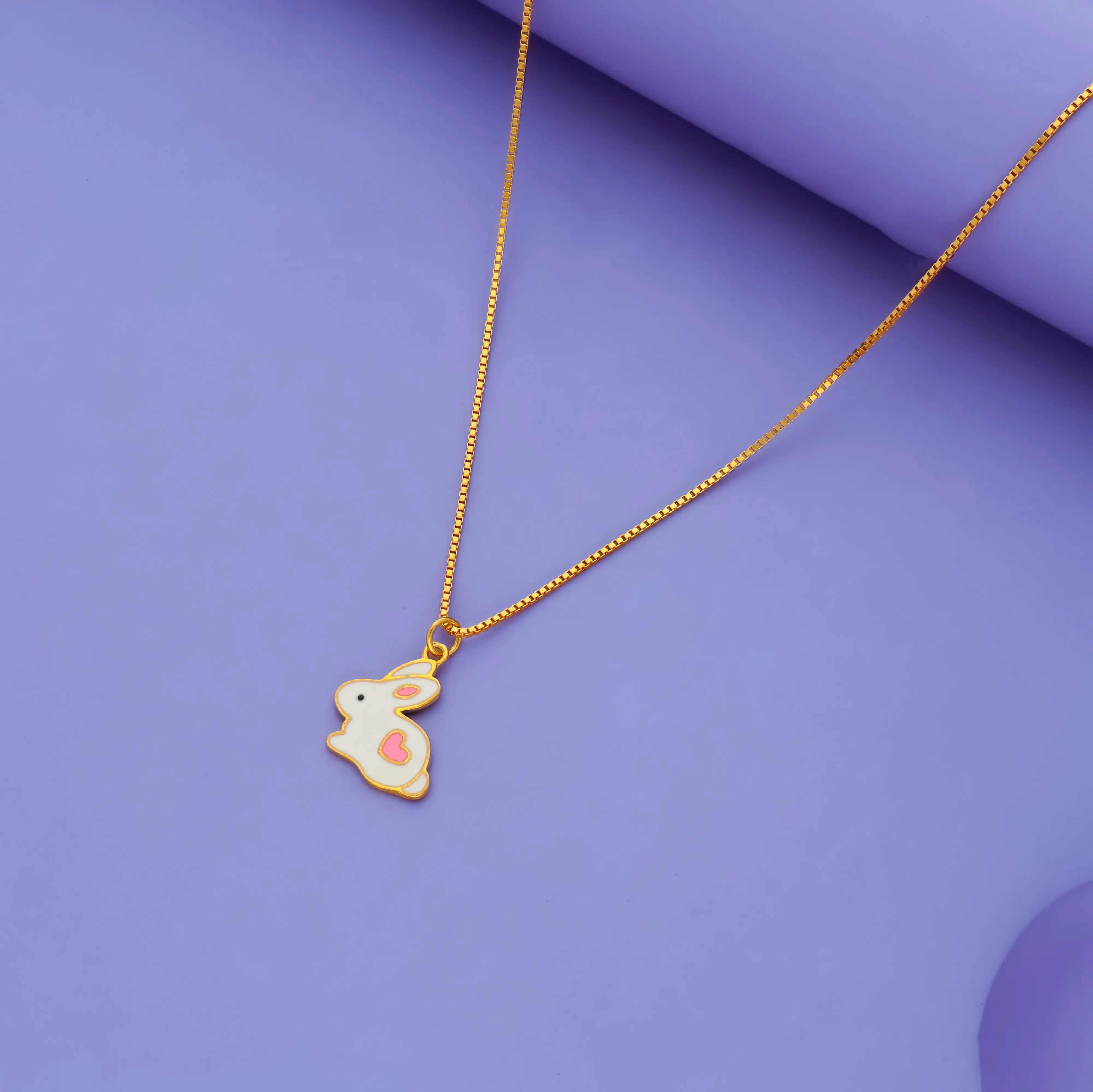 925 Silver Cute Rabbit Baby Pendant