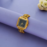 925 Silver Royal Temple Design Gold Polish Watch (Length : 7.5-8In)