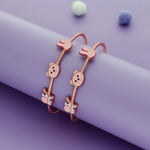 925 Sterling Silver Animal Charm Bangles for Kids (0-5 Yrs)