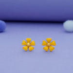 925 Sterling Silver Earrings for Baby Girl with Flower Design