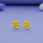 925 Sterling Silver Earrings for Baby Girl with Flower Design