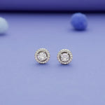 925 Sterling Silver White Cubic Zircon (CZ) Stone Kids Stud