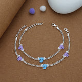 Adorable Elephant Charm 925 Silver Kid Anklet (4-6 Yrs)