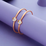 Alpaca Bliss Kids Silver bangles