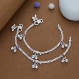 Angel Bells Traditional 925 Silver Kid Anklet(3-4 Yrs)