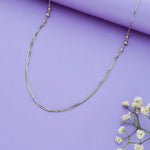 Bead Charm 925 Silver Double Layered Necklace