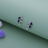 Blue Blossom Branch 925 Silver Stud for Kids & Teen(8+ Yrs)